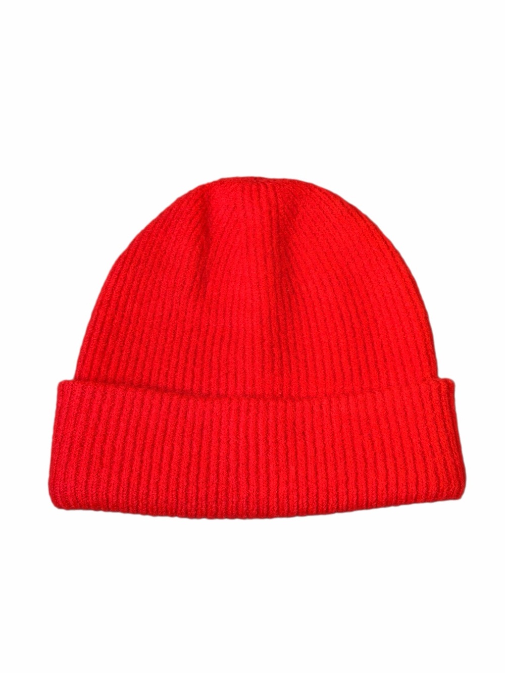 Classic Ribbed Beanie - Bright Red